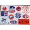 planche de stickers empi equipped carré route 66 stp gulf autocollant
