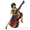 Sticker David Vicente Pin-Up et Contrebasse Autocollant USA
