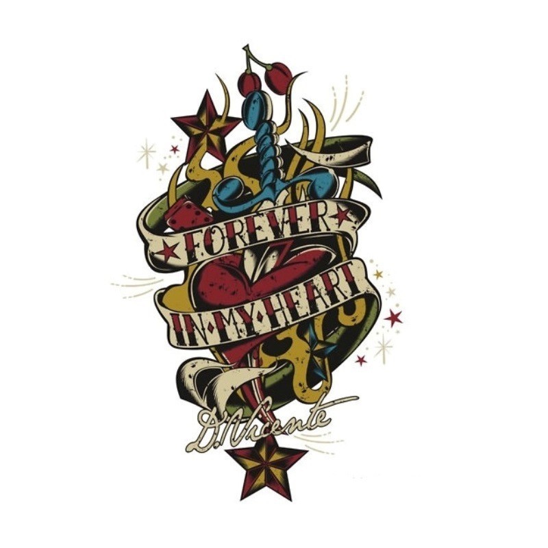 Sticker David Vicente Forever In My Heart Rockab
