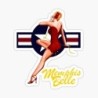 Mini Aufkleber Pin Up Menphis Belle Stil Bomber Militär
