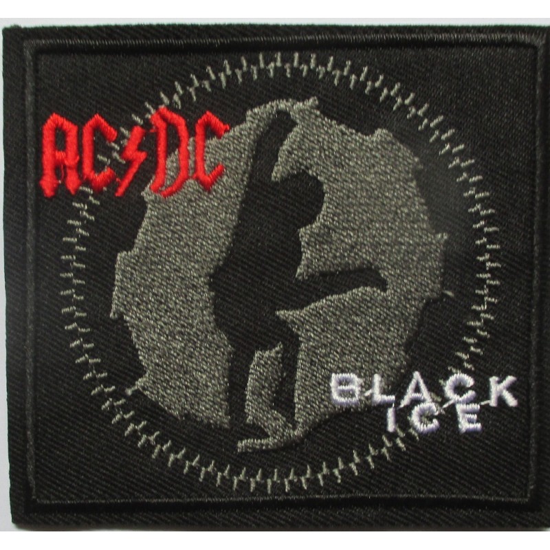 Patch Groupe ACDC Black Ice 8x9 cm Écusson Thermocollant Hard Rock
