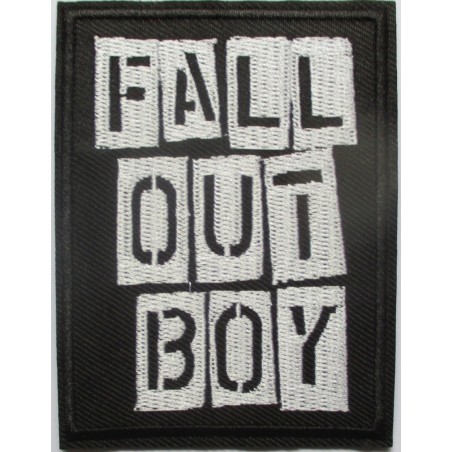 Patch du groupe Fall Out Boy 9x7 cm écusson thermocollant rock alternatif
