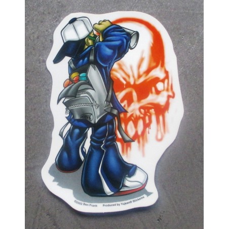Sticker Taggeur Totenkopf Graffiti Street Art Rock Aufkleber
