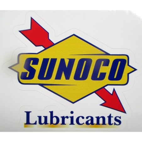 Aufkleber Sunoco Lubricants 10x8cm Öl USA Garage