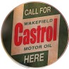 Sticker Appel Castrol Vert Logo Vieilli 10cm Autocollant Fin Huile Garage
