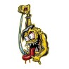 Aufkleber Monster mit großer Zunge Schalthebel rechts Hand Aufkleber Kustom Kulture 13x7cm
