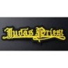 Patch Judas Priest Jaune Groupe Hard Rock 13x4 cm Écusson Thermocollant pour Veste Blouson
