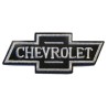 Patch Logo Chevrolet Schwarz und Weiß 10,5x4cm Aufbügler
