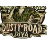 Patch Dusty Road Diva Pin Up Girl 7.5x7.5 cm Écusson Thermocollant
