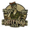 Patch Dusty Road Diva Pin Up Girl 7.5x7.5 cm Écusson Thermocollant
