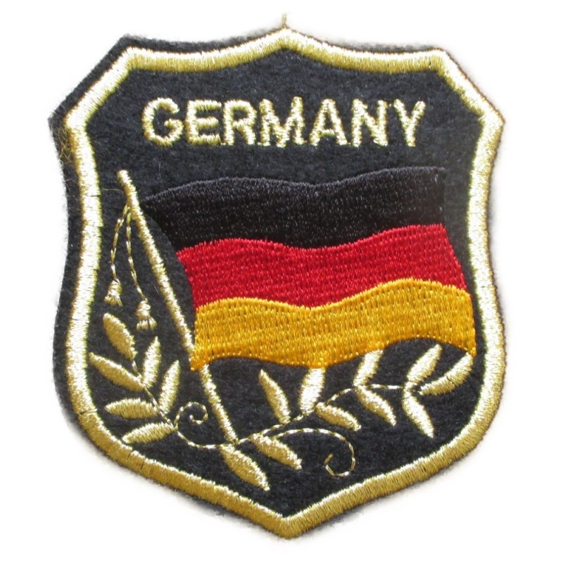 Patch Wappen Deutschland 8x7 cm Aufnäher Bügelbild Flagge
