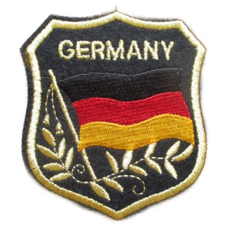 Patch Wappen Deutschland 8x7 cm Aufnäher Bügelbild Flagge
