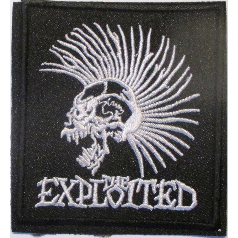 Patch The Exploited Punk Band 8,5x8 cm Rock Aufnäher Bügeleisen Garage Jacke Hemd
