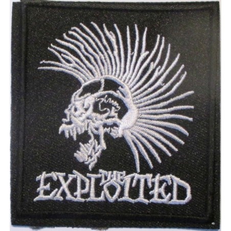 Patch The Exploited Punk Band 8,5x8 cm Rock Aufnäher Bügeleisen Garage Jacke Hemd
