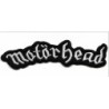 Patch Motorhead Logo Schriftzug Schwarz Weiß 15x3.5 cm Rock Aufnäher zum Aufbügeln für Jacke Hemd
