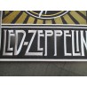Großer LED Zeppelin Ikarus Wappen goldfarben 30x23 cm Aufnäher zum Aufbügeln
