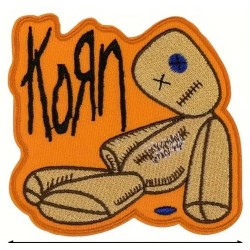 Patch Korn Orange Voodoo Puppe Hard Rock Aufnäher zum Aufbügeln
