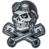 Patch crane  aviateur ou motard piston ? Écusson rock and roll