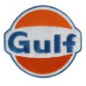 Patch Gulf Orange Écusson Thermocollant Huile Essence
