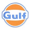 Patch Gulf Orange Écusson Thermocollant Huile Essence
