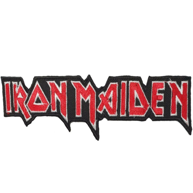 Patch Iron Maiden Inscription 15.5x5 cm Écusson Thermocollant Moyen
