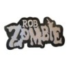 Patch Rob Zombie Noir et Blanc 12x6 cm Écusson Thermocollant Hard Rock
