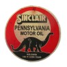 Mini-Aufkleber Sinclair Pennsylvania Motor Oil Dinosaurier Vintage-Look 7,5cm

