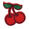 Patch petite cerise rouge 5,5x5 cm écusson pin-up rock'n'roll
