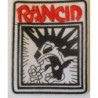 Patch du groupe Rancid logo blanc 8.5x7cm écusson thermocollant rock
