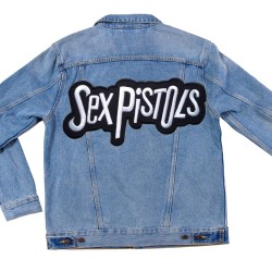 Großer Sex Pistols Gruppen Rückenaufnäher für Jacke, 33cm Punk-Aufnäher
