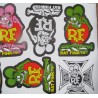 Planche de 10 Stickers Rat Fink Hot Rod 21x14 cm Autocollant Kustom Kulture
