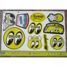 Planche de 10 Stickers Moon Hot Rod 21x14 cm Autocollant Mooneyes Déco Voiture Garage
