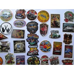 Lot de 50 Stickers Hot Rod Kustom Voiture Américaine Leadsled

