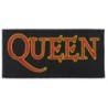 Patch du groupe Queen noir orange rock roll 11x5 cm écusson thermocollant pour veste blouson
