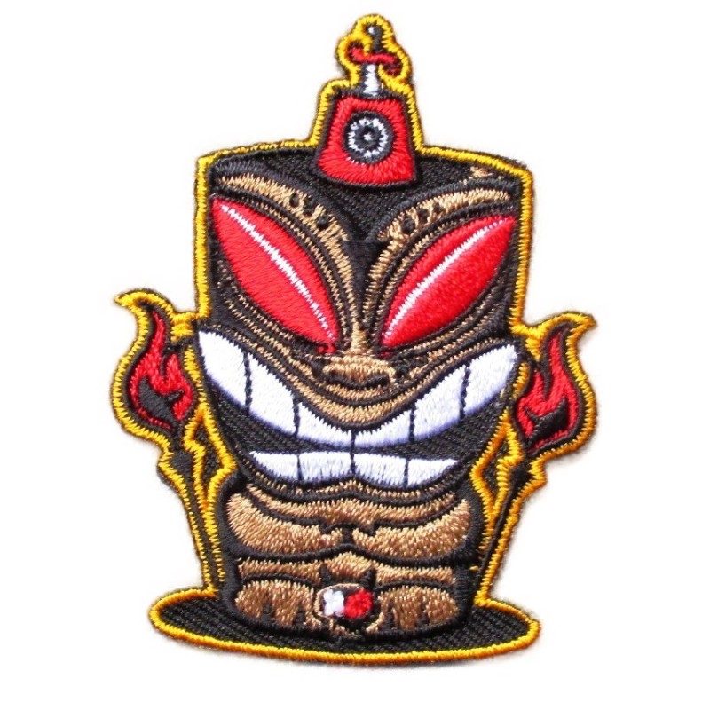 patch tiki hawai rockab kustom kulture écusson thermocollant