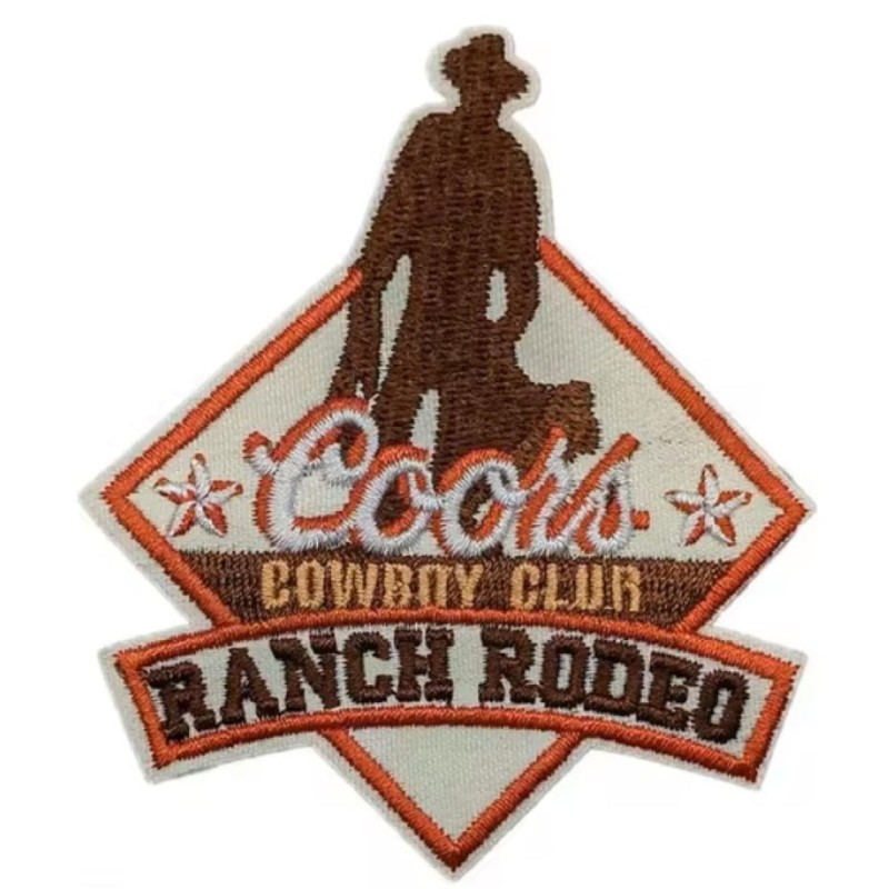 patch Coors Cowboy Club Ranch Rodéo 8.5x7cm Écusson Thermocollant
