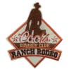 patch Coors Cowboy Club Ranch Rodéo 8.5x7cm Écusson Thermocollant

