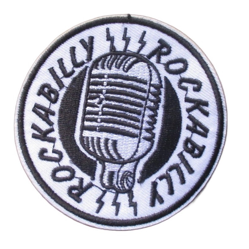 Patch Micro Ancien Rockabilly Shure Écusson Homme Femme
