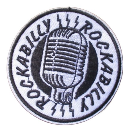 Patch Micro Ancien Rockabilly Shure Écusson Homme Femme
