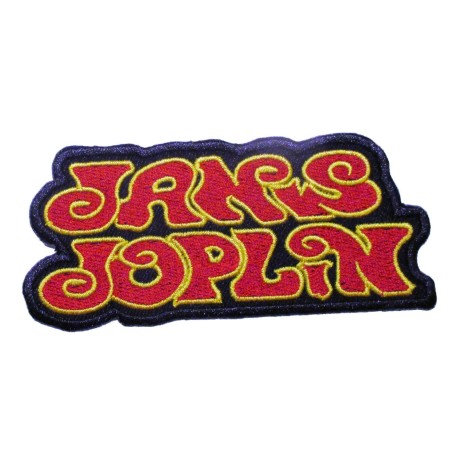 Patch Janis Joplin Gelb und Rot 11x5 cm Aufbügler Sängerin Rock'n'Roll
