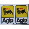 Lot de 10 stickers Agip 28x20cm autocollant déco voiture garage