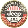 sticker jeep 4x4 vieilli légende américaine autocollant police blanche