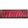 Aufbügler Skorpion Gruppe 13x4 cm Aufnäher schwarz rot
