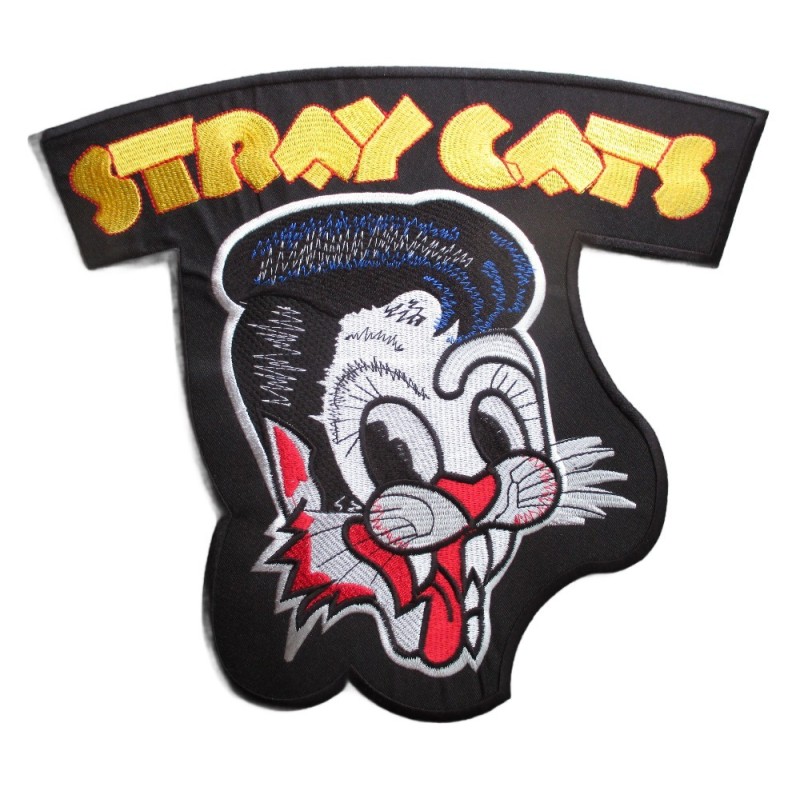 Patch Dorsal Thermocollant Chats Errants – Grand Format 25x27cm
