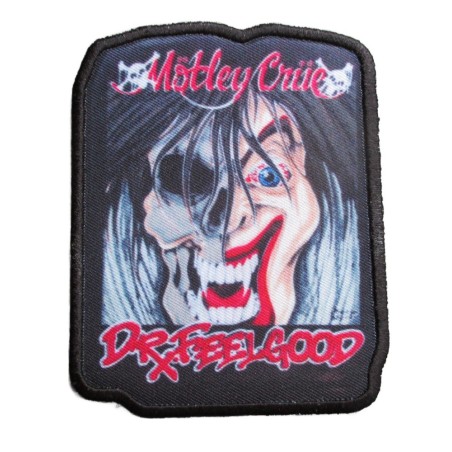 patch motley crue Dr feelgood 10x7.5cm écusson hard rock thermocollant
