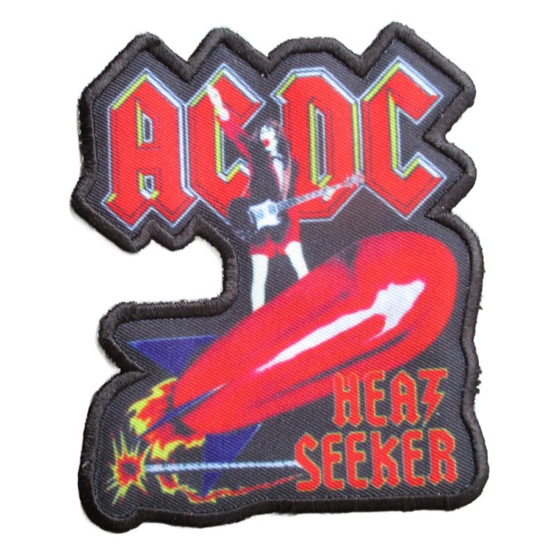 Patch ACDC Heatseeker 10x8 cm Écusson Hard Rock Imprimé

