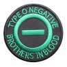patch Type O Negative noir vert 7,5 cm écusson rock roll gothique
