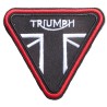 Thermocollant Triumph Logo Dreieckig Schwarz Weiß Rot 8x7cm