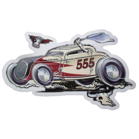 Sticker Hot Rod Beige 555 - Autos et Rods