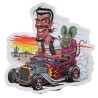 Sticker Hot Rod Noir - Flammes & Rat Fink | Boutique